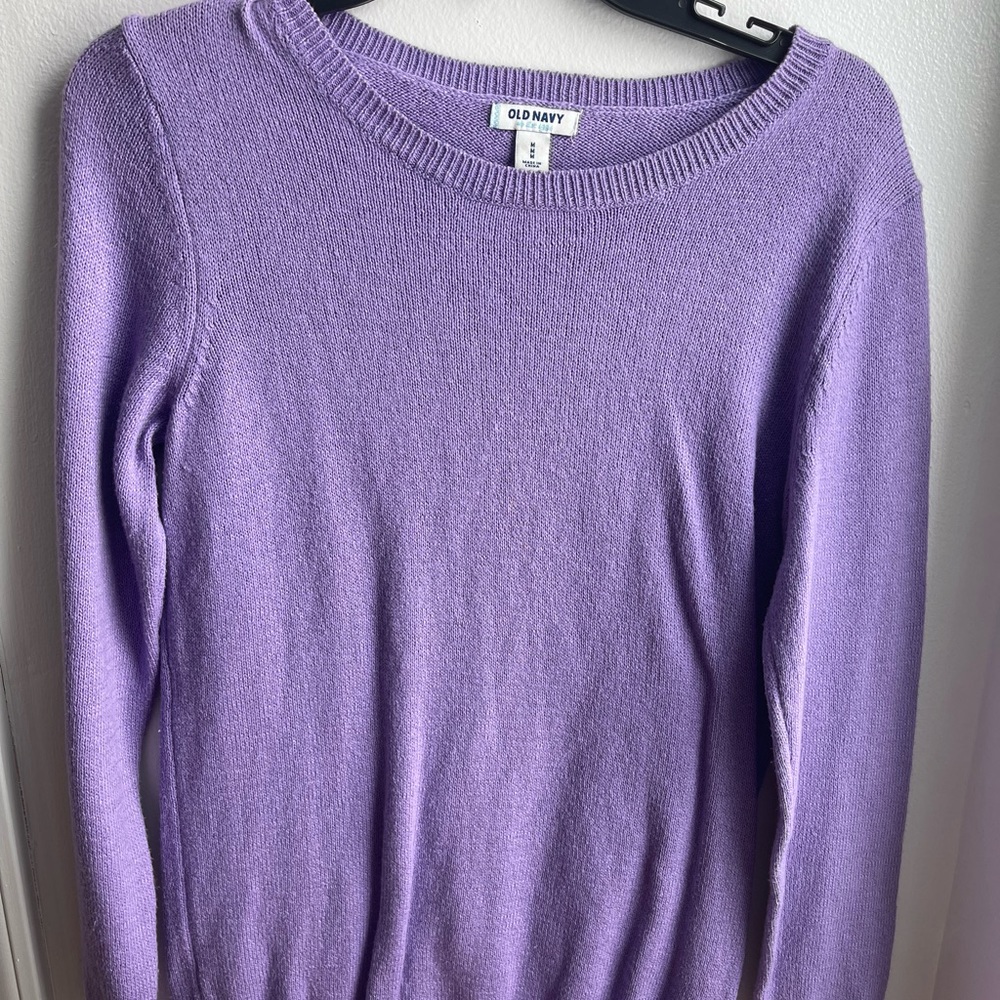 Old Navy purple crew sweater